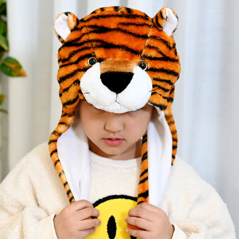 Cartoon Animal Plush Earflap Hat