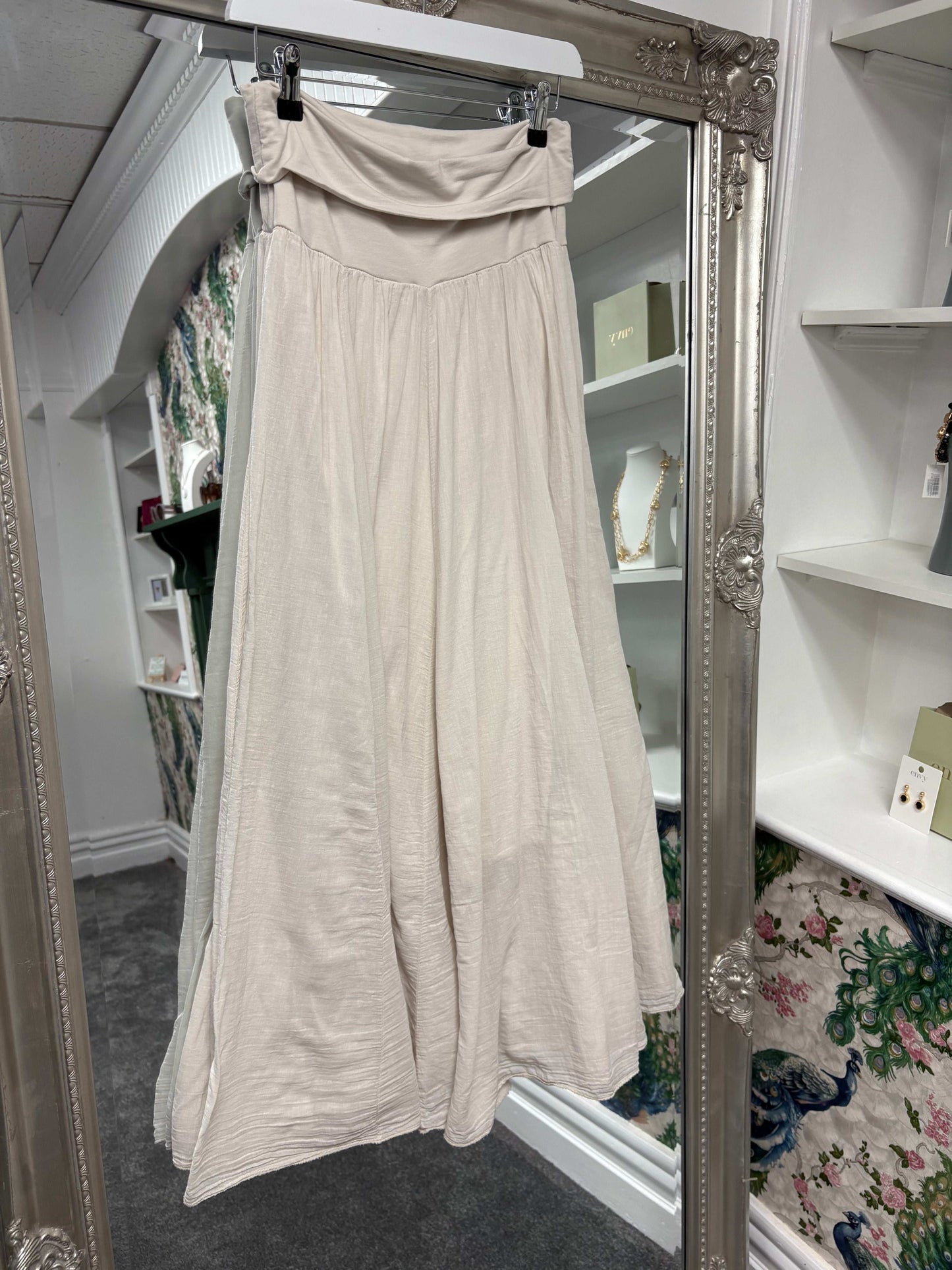 Luxtyle Floaty Midi Skirt | Elastic Waist | One Size Fits 8–16/18