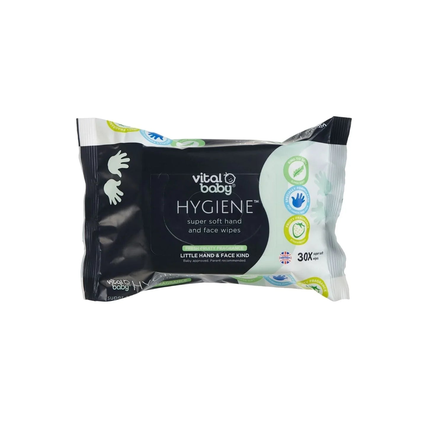 Vital Baby Hygiene Super Soft Hand & Face Wipes 30 pcs