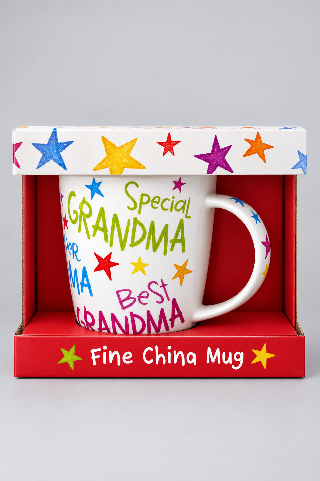 Super Grandma Rainbow Mug, Best, Special Grandma, Boxed