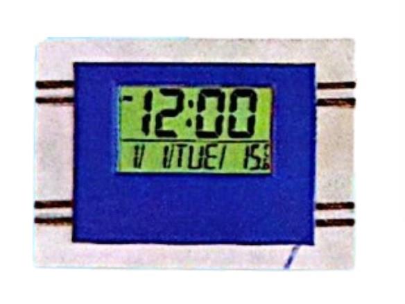 Kadio Kenko Digital Blue with Temperature Day/Date Display Wall Mounted Clock