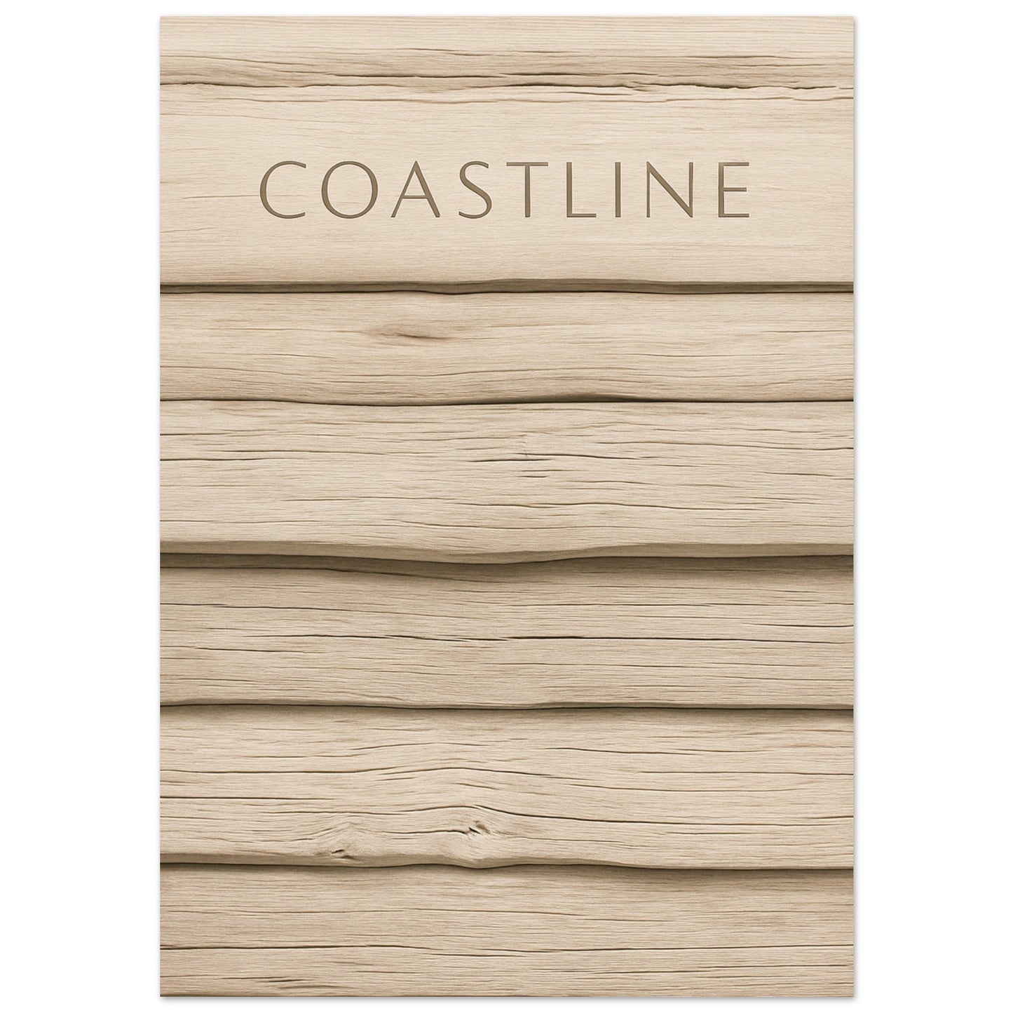 Minimalist Driftwood Beach Poster | Coastal Decor | Stunning Art Print