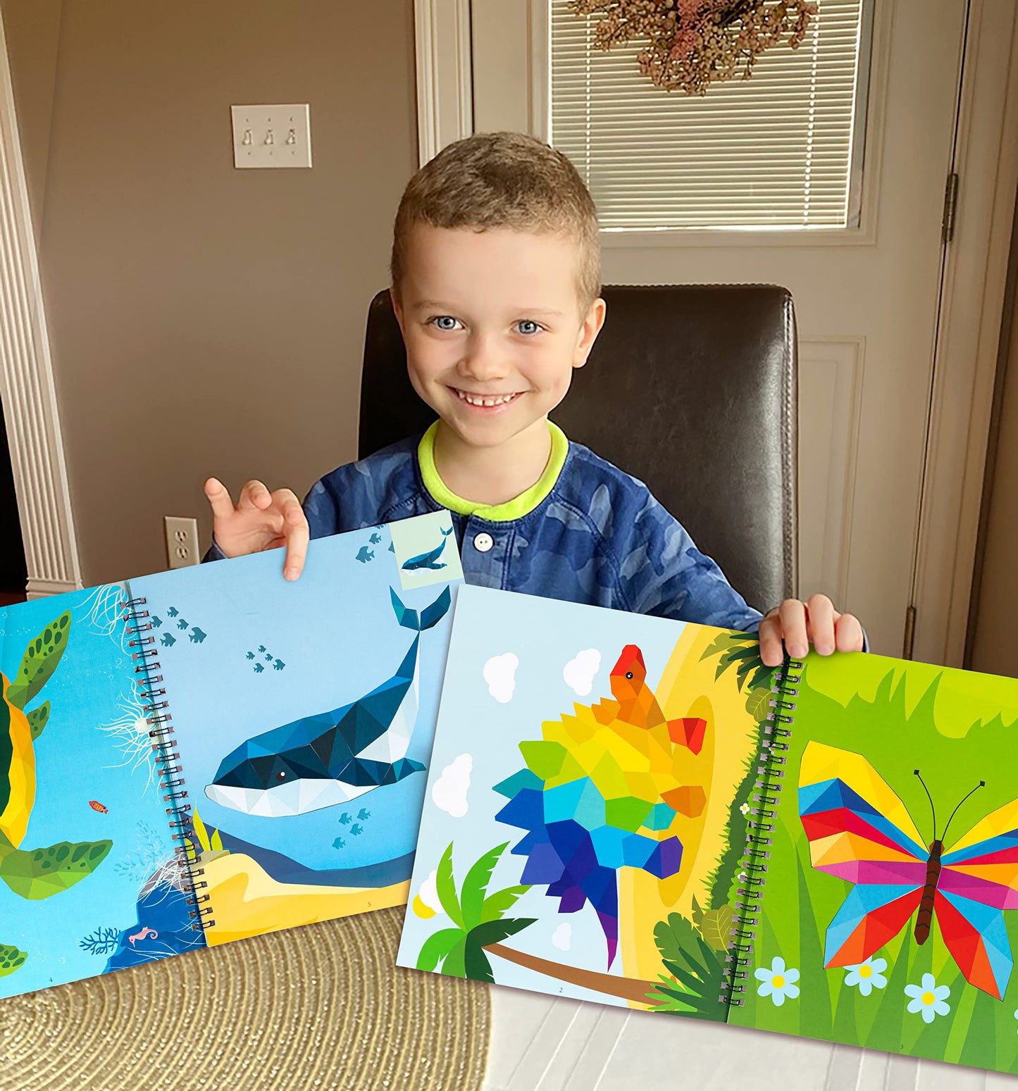 90shine 2PCS Sticker Books for Kids 4-8 – Animal Rainbow Designs | 22 Pictures