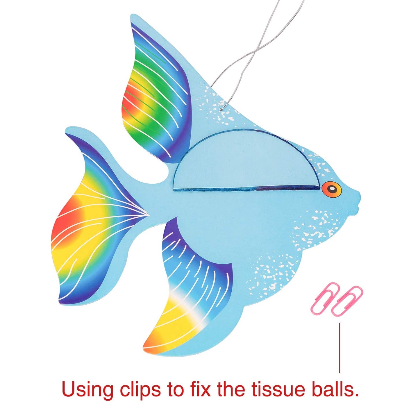 90shine 12-Pack Tropical Fish Centerpieces for Under-the-Sea Parties