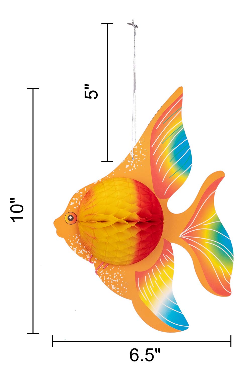 90shine 12-Pack Tropical Fish Centerpieces for Under-the-Sea Parties