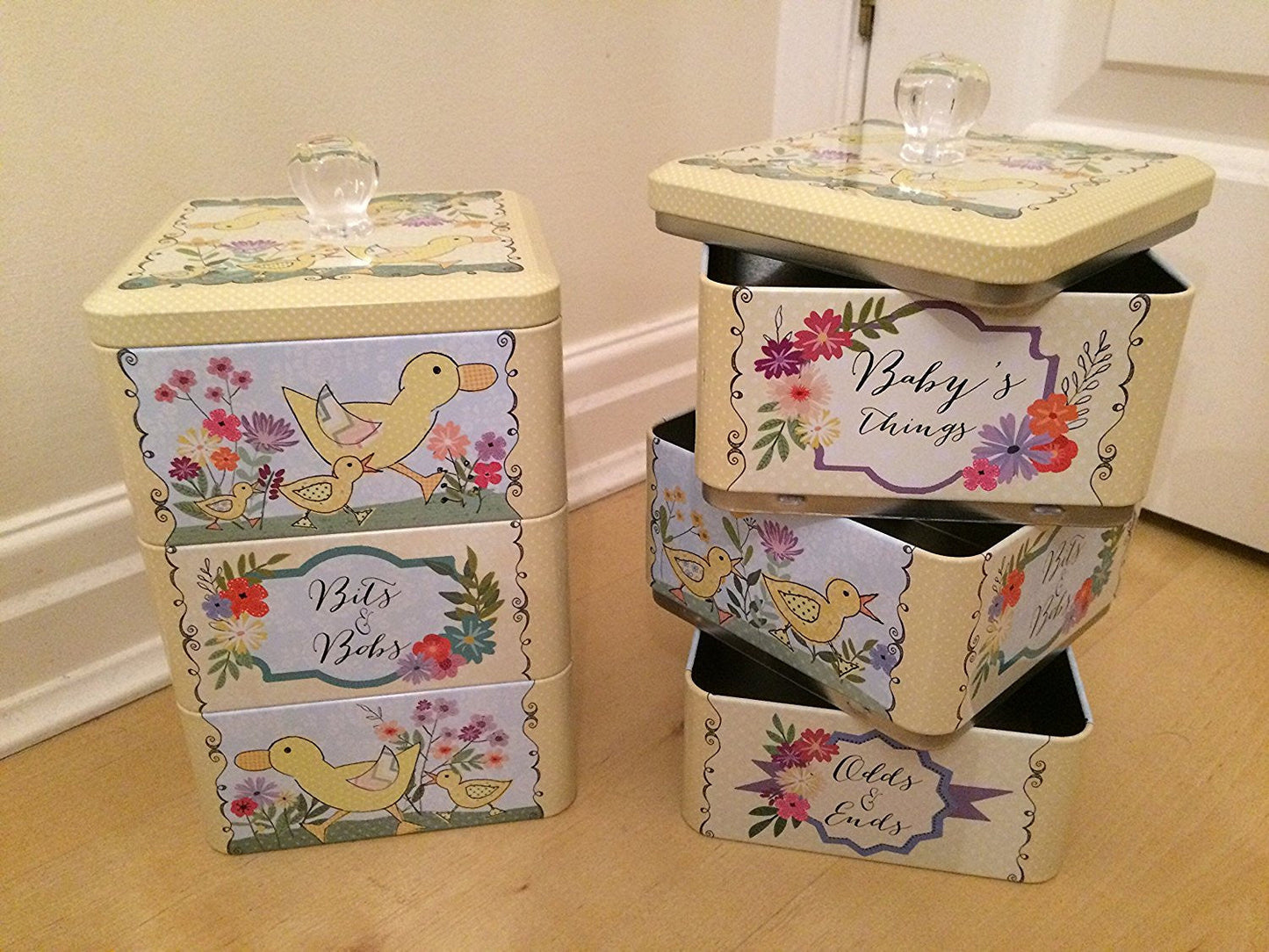 Peel & Sardine "Baby Things Ducks" Stacking Tin