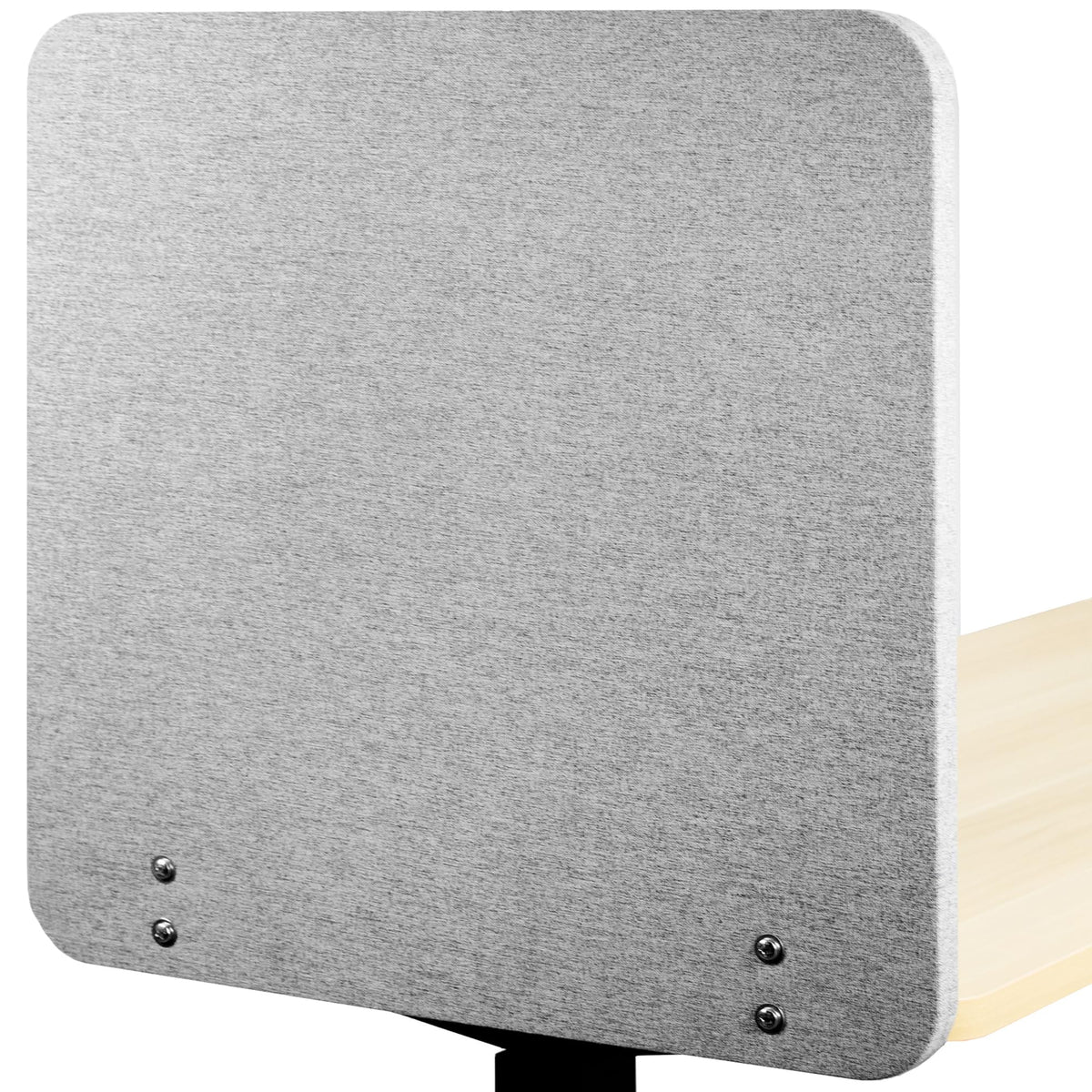 VIVO Clamp-onScrew-on 24 x 24 inch Privacy Panel, Sound Absorbing Cubicle Desk Divider, Acoustic Partition, Gray, PP-1-V024G