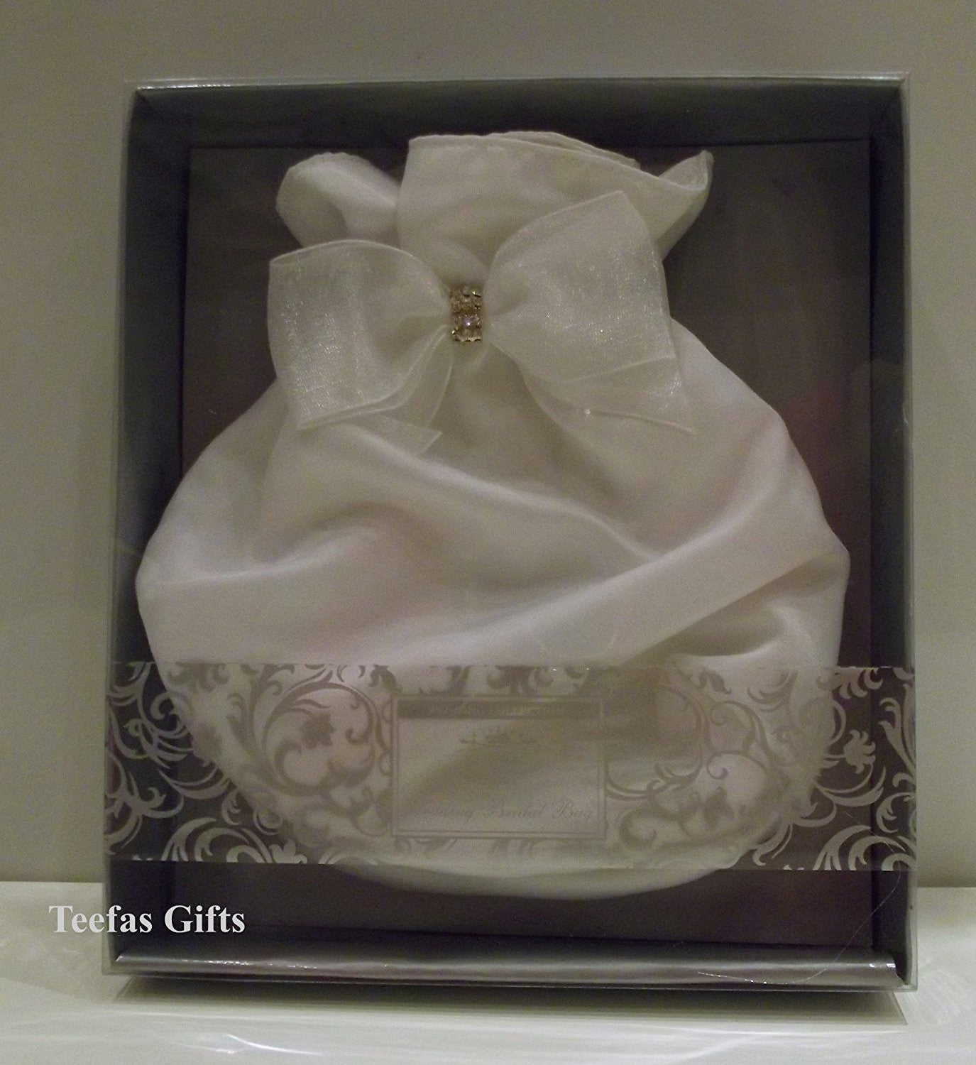 White Matt Satin Wedding Bridal Bag - White Matt Satin Holy Communion Dolly Bag.