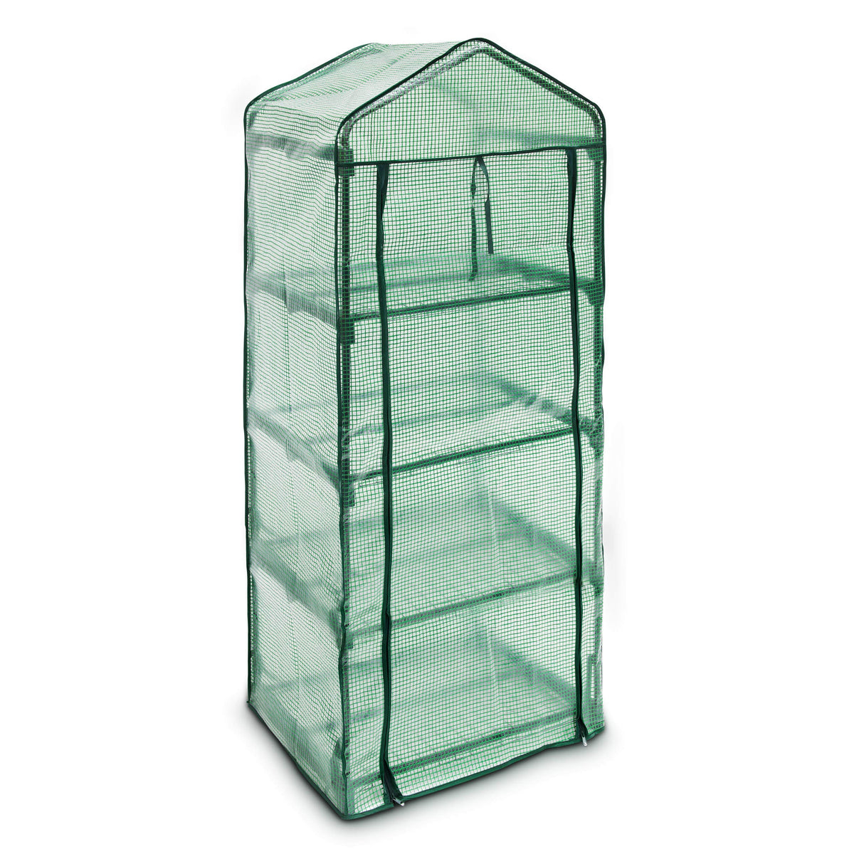 Relaxdays Greenhouse 4 Levels Tear-Resistant Growth Support for Plants, Levels Each of 60 x 46 cm (23.6 x 18.1 in), Green