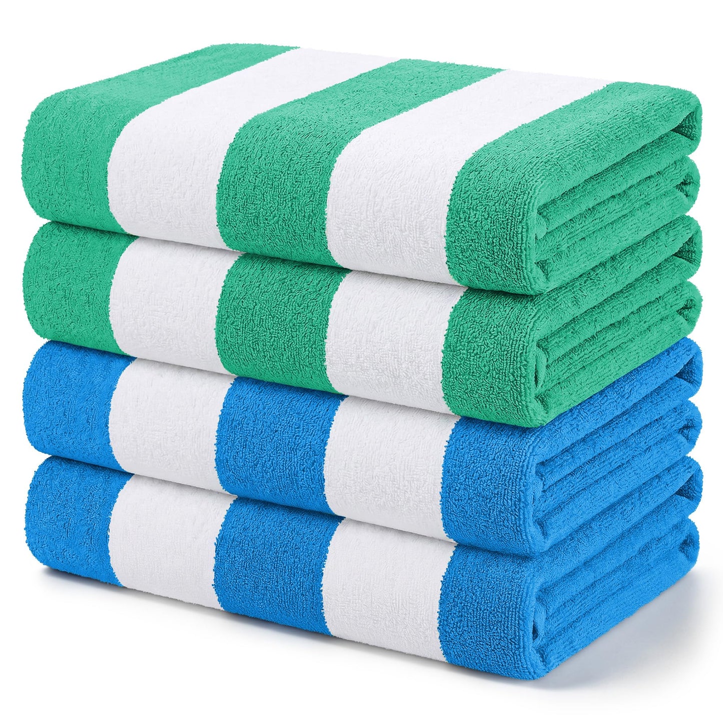 Exclusivo Mezcla 4-Pack Large Microfiber Beach Towels Set, 152x76 cm