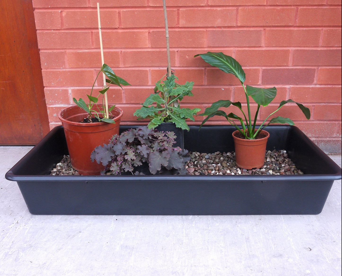 Britten & James 100 x 55cm Large Extra Deep Tray Black. Use in the garden, greenhouse, for hydroponics, oil drain tray, for muddy boots, litter tray