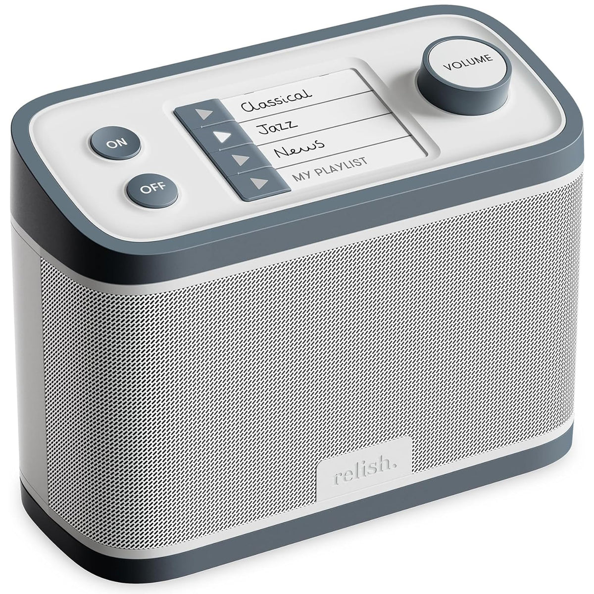Relish - Simple Portable DAB/DAB+/FM Radio and MP3 Music Player for Seniors, those with Dementia, Alzheimer?s or Visually Impaired ? USB, Large