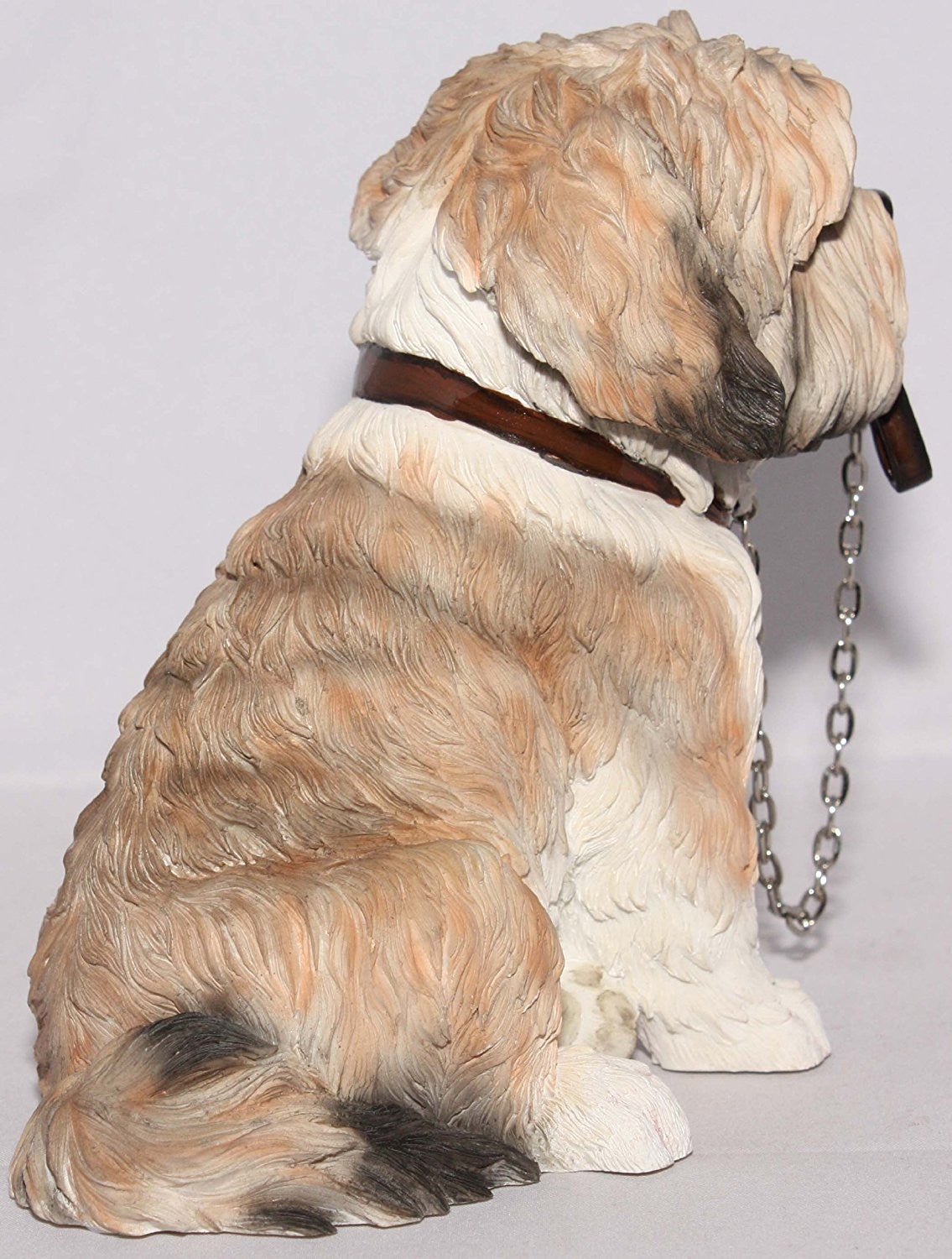 Brown & White Shih Tzu Sitting With Lead In Mouth - Walkies