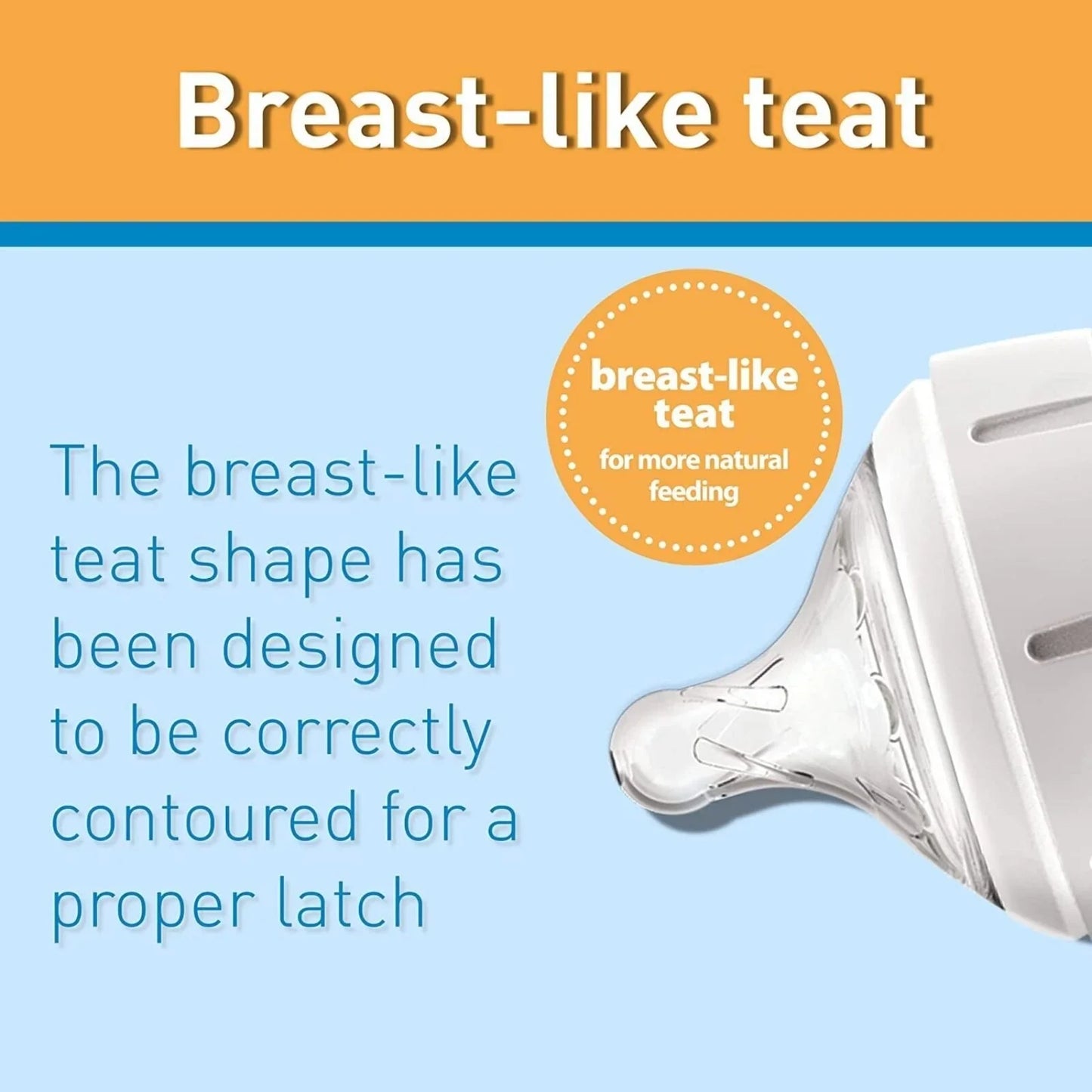 Dr. Brown's Options+ Baby Bottle Teats Level 3 Wide Neck 6+ months Pack of 2