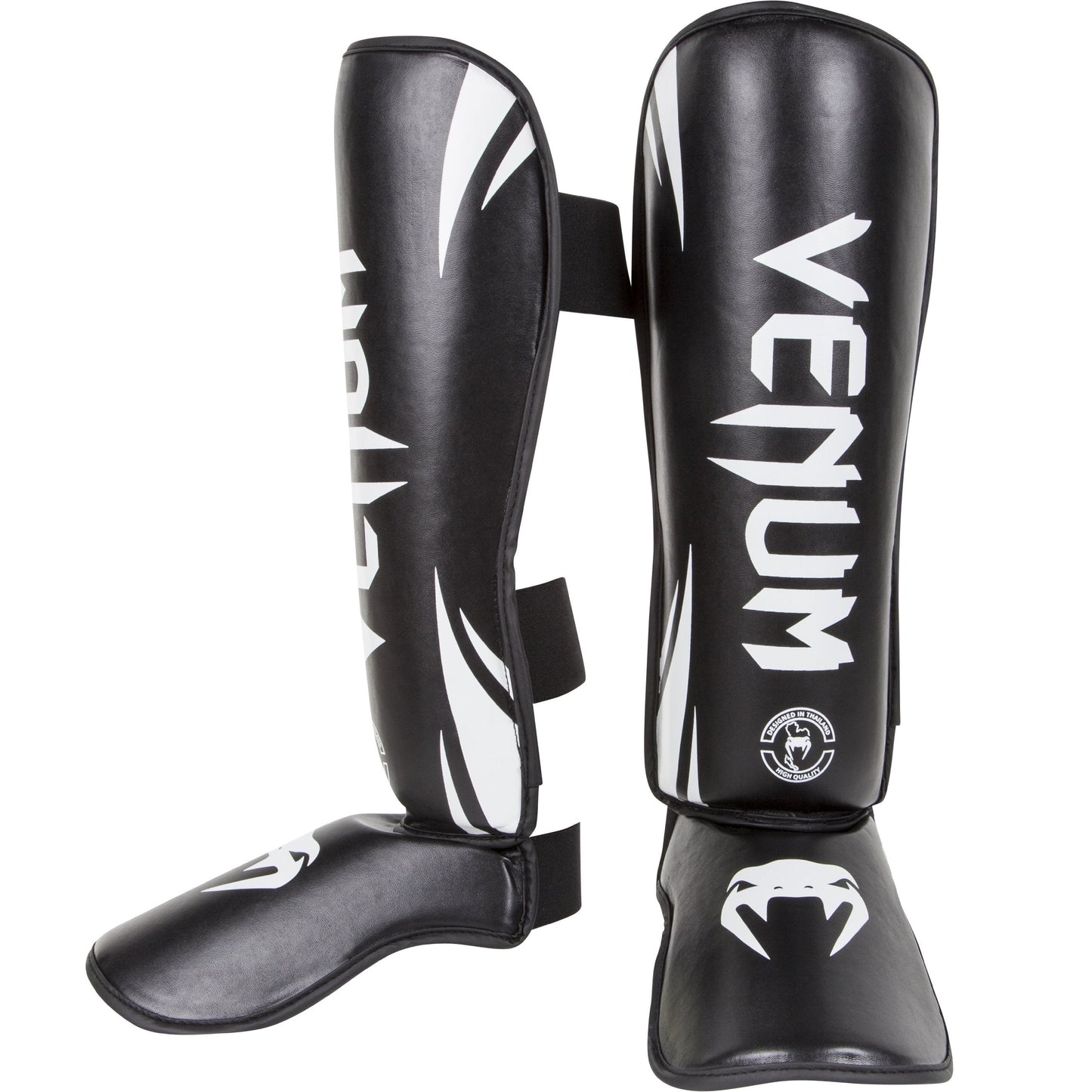 Venum Challenger Shin Guards, Black/White, X-Large