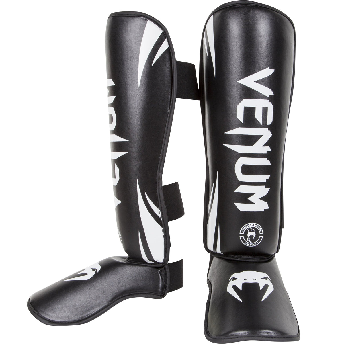 Venum, Challenger Standup Shin Guards, Men's, M, Black
