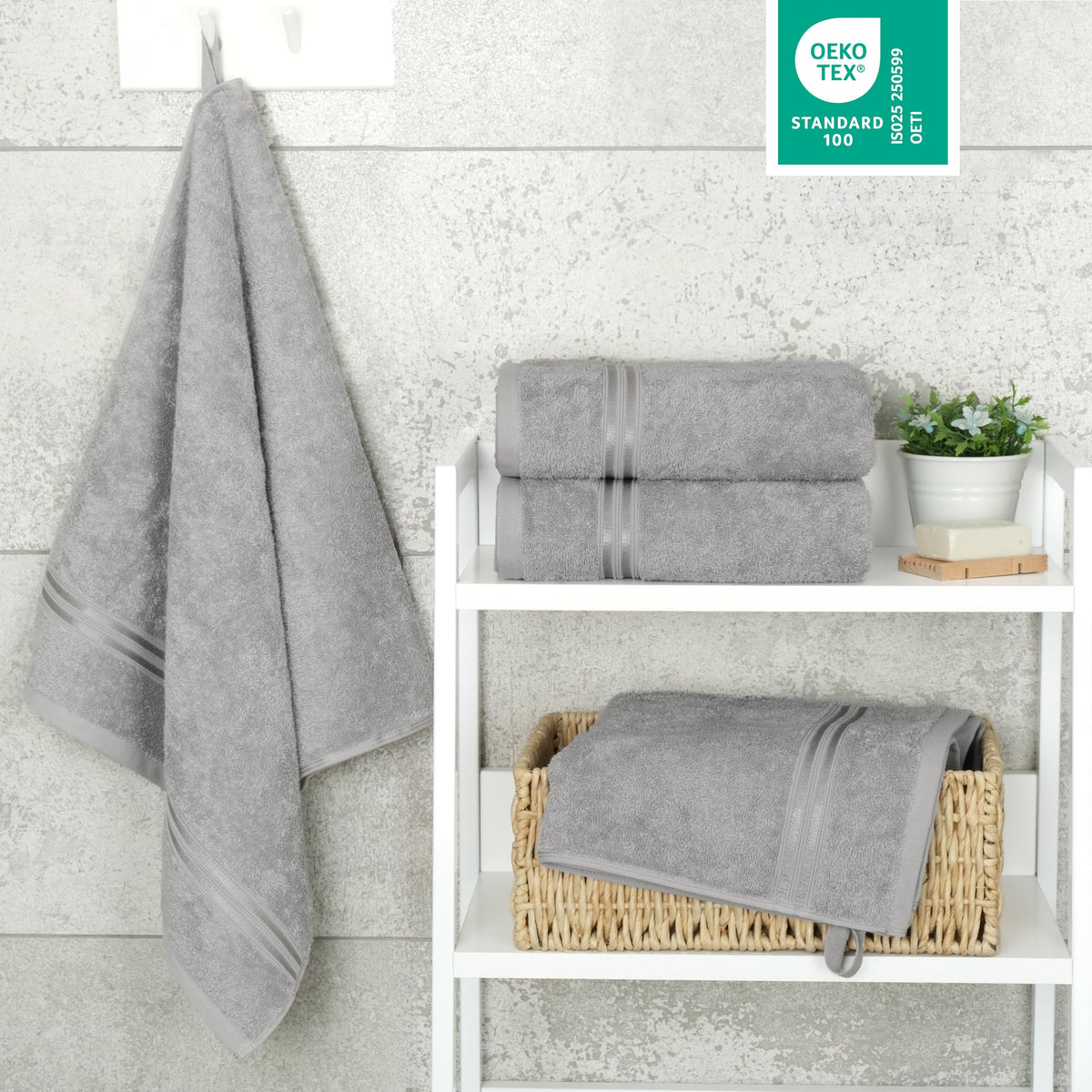 Hammetex Bathrobe 100% Cotton Unisex for Men and Women Quality 400 g/m² Quality Soft Absorbent Terry Towelling Bathrobe for Couples with Pockets