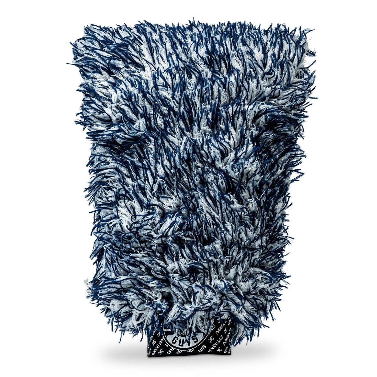Chemical Guys, The Dually, Dual-Fiber, Wet-Dry Use, Microfiber Wash Mitt, (Car Wash Mitt Great for Car, Truck, SUV, RV, & More) Dark Blue + White,