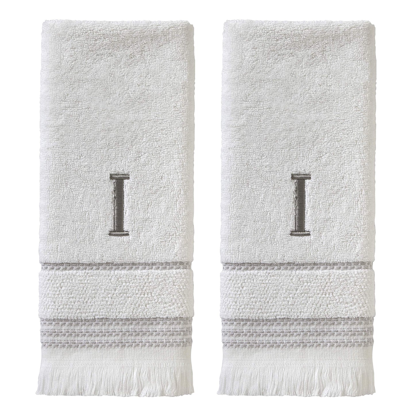 SKL Home Hand Towel Set, I, Cotton, White, 16x26
