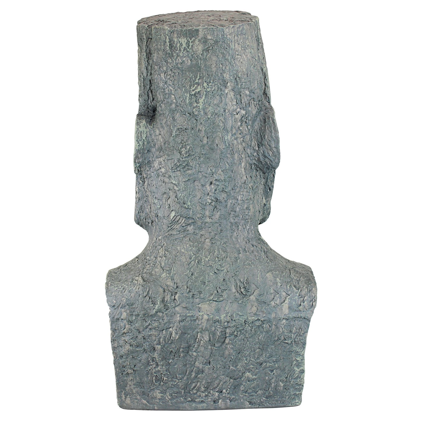 Design Toscano Easter Island Ahu Akivi Moai Monolith Garden Statue, Large 61 cm, Polyresin, Grey Stone