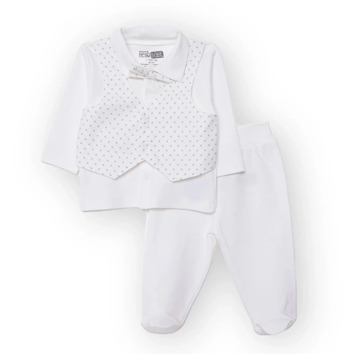 HelloBaby Newborn Ceremony Outfit - White
