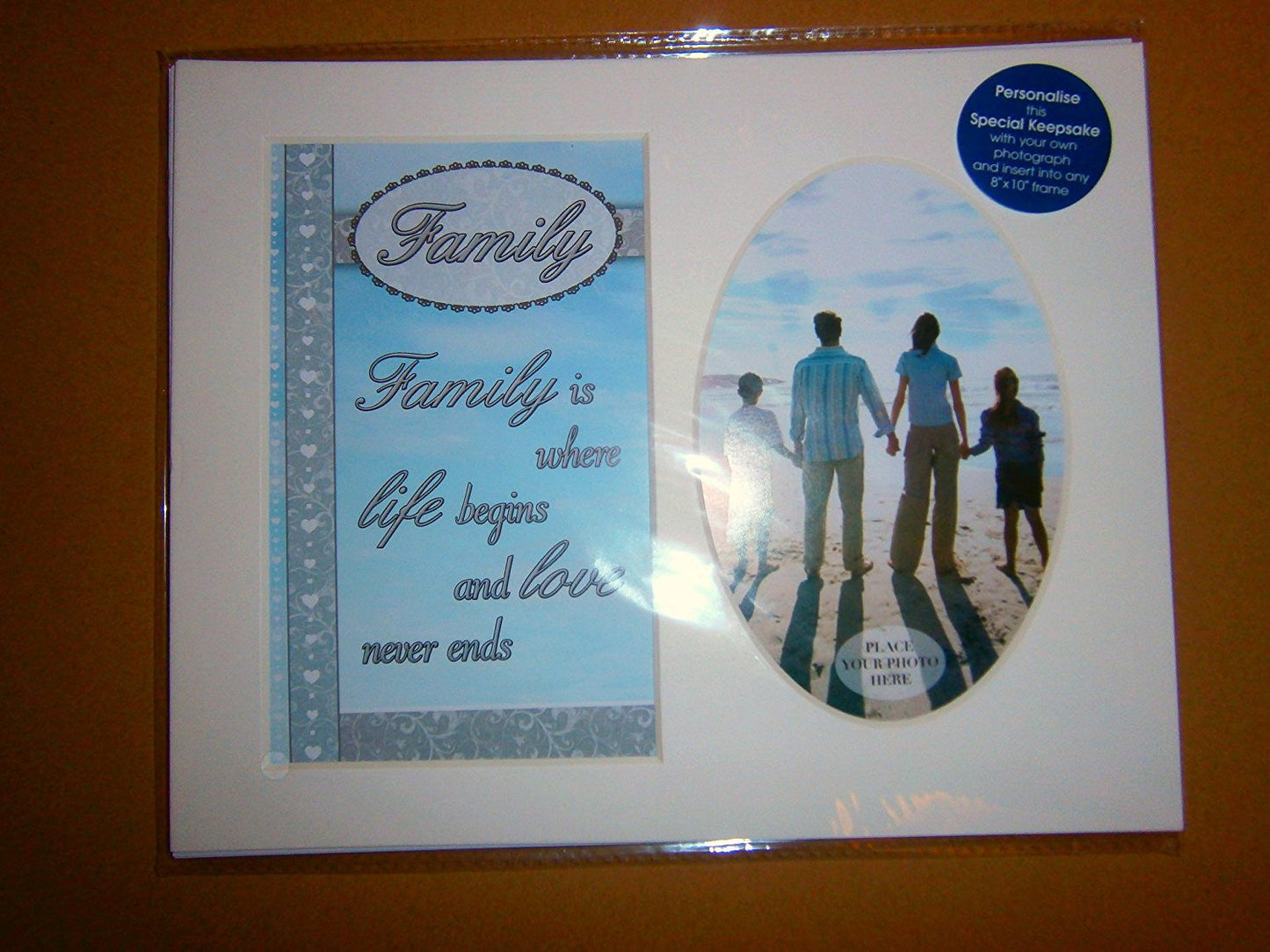 family sentiments keepsake photo mount 8x10