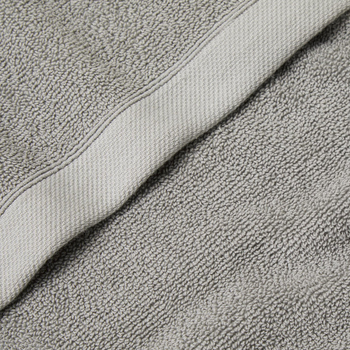 Drift Home Grey Bathroom Towel (50 x 90cm) - Soft & Absorbent - 600GSM Premium Towel - Sustainable Cotton (BCI) - Recycled Bottles