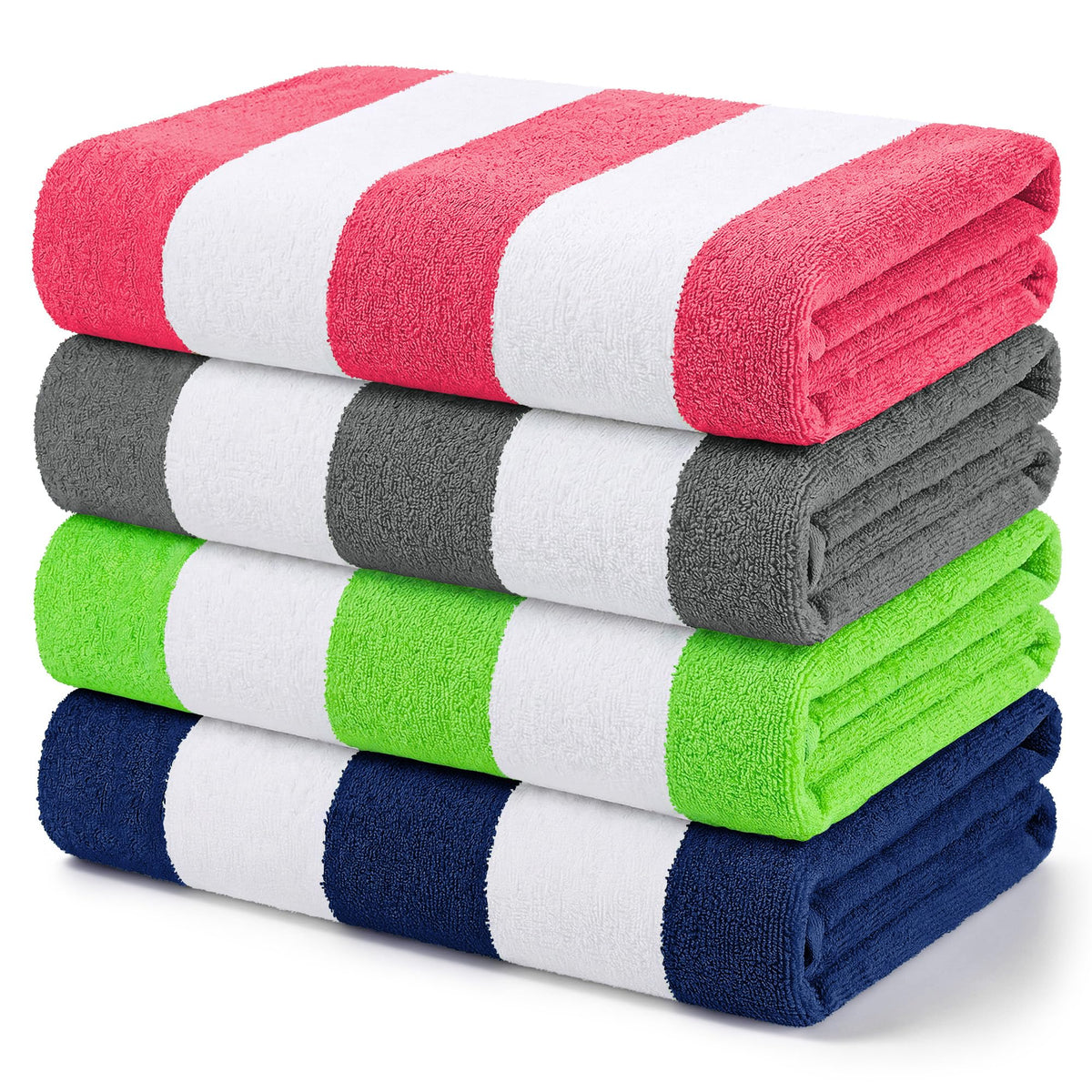 Exclusivo Mezcla 4-Pack Large Microfiber Beach Towels Set, 152x76 cm