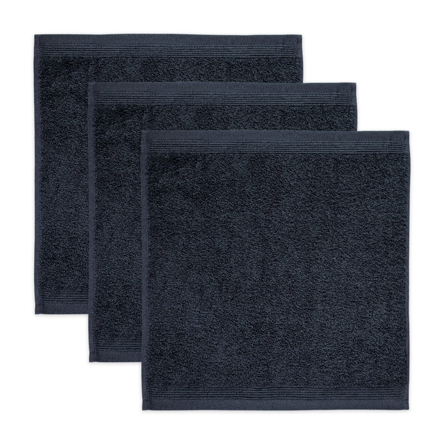 M?ve 3er set Superwuschel soap cloth 30 x 30 cm made of 100% cotton, dark grey