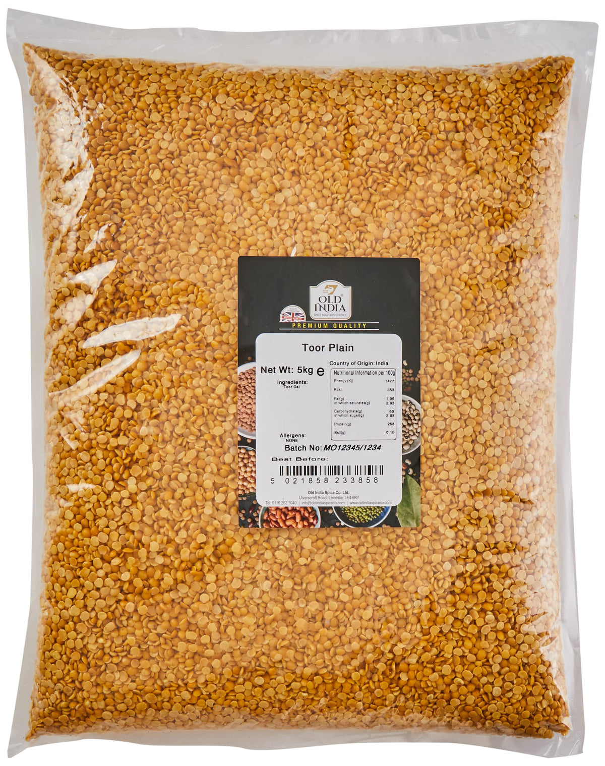Old India Toor Plain 5kg