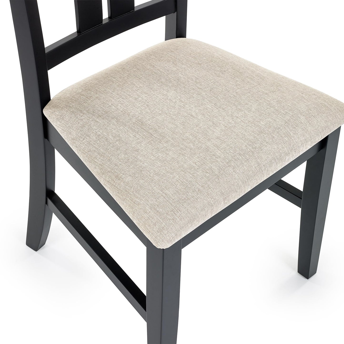 Julian Bowen Hilton Dining Chairs, Set of 2, Black - H96 x W49 x D53cm