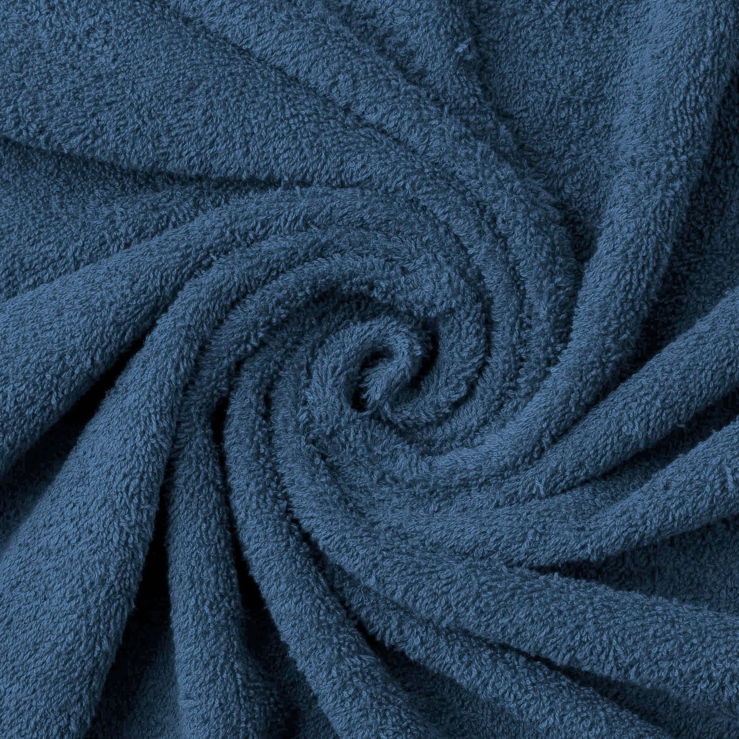 Todocama - Set of 12 Hand Towels (30x30 cm) 100% Soft and Absorbent Cotton, 550 gsm Premium, (Navy Blue)