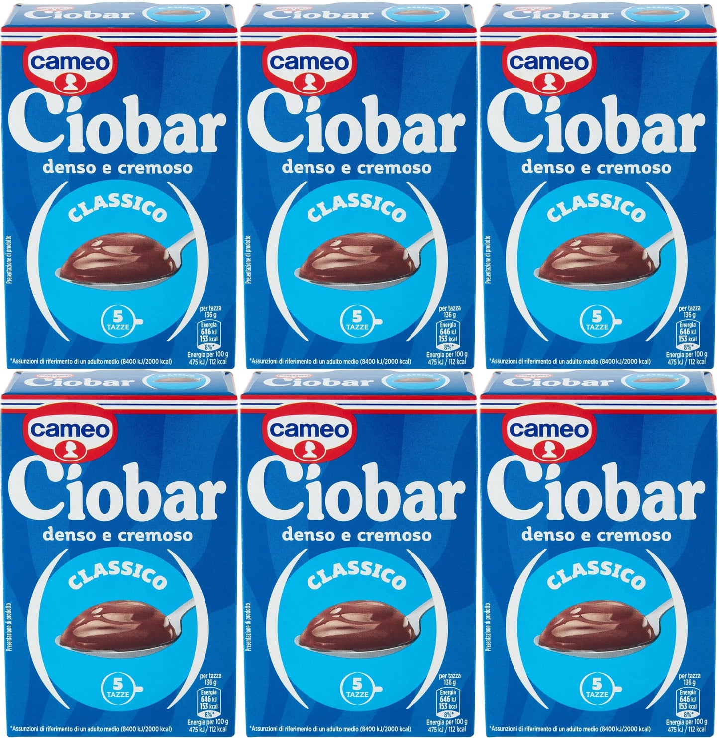 6x Cameo Ciobar Hot Chocolate Drink Beverage 690g (6x5 Pack) Dark Chocolate!