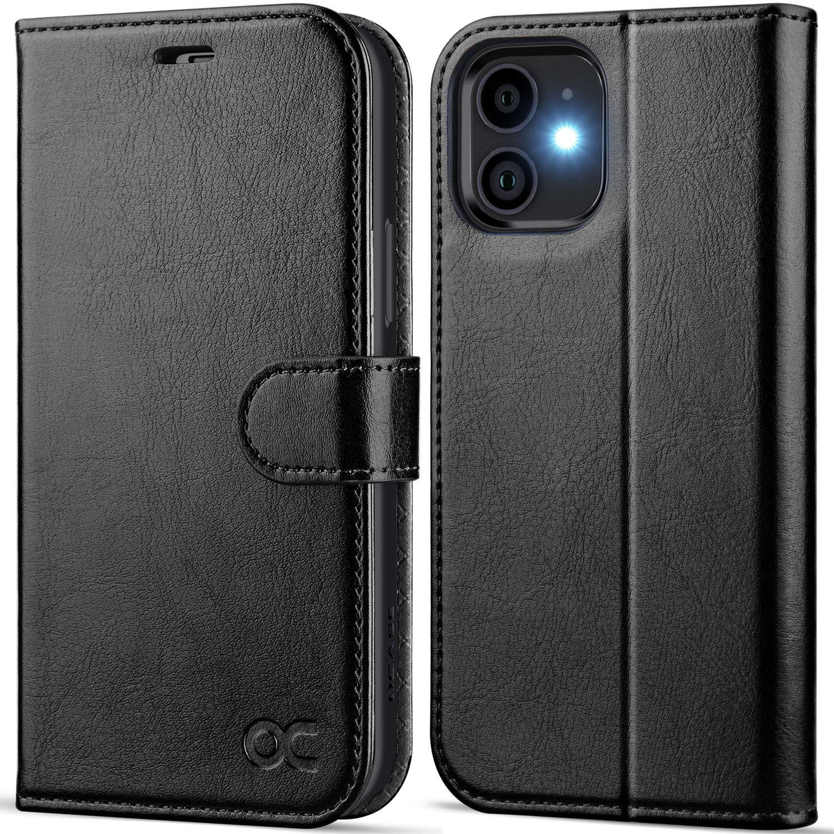 OCASE iPhone 12 Case, iPhone 12 Pro Case PU Leather iPhone 12/12 Pro 5G Wallet Flip Phone Cover with[TPU Inner Shell][RFID Blocking][Card Holder]