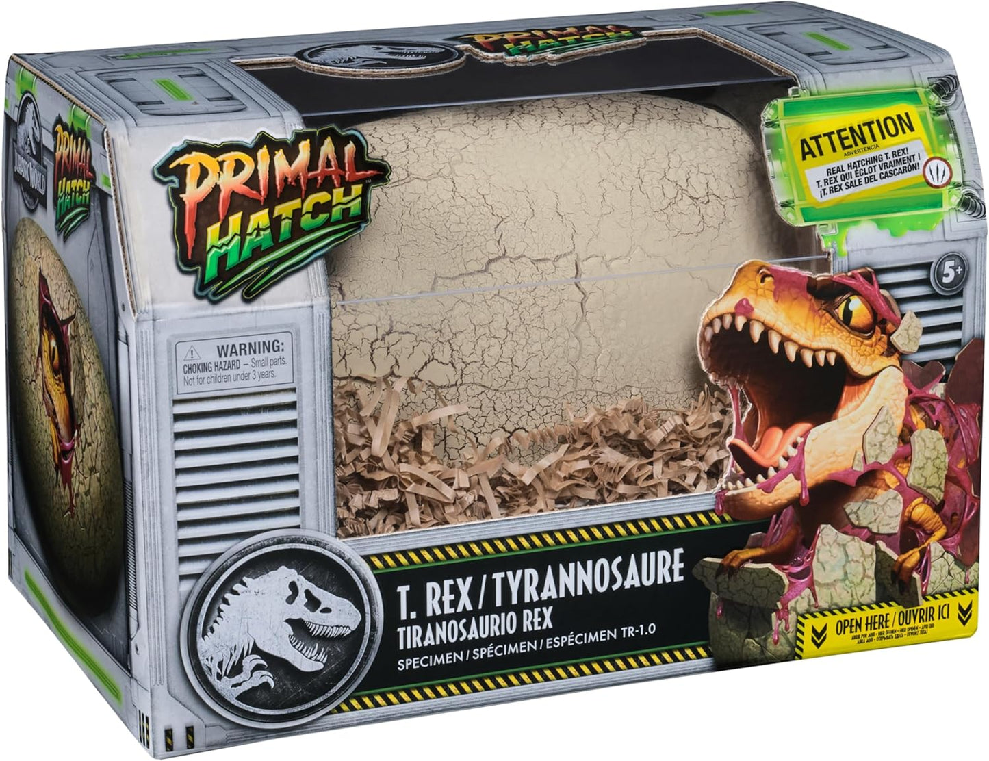 Jurassic World Primal Hatch Interactive Toy Dinosaur & Egg