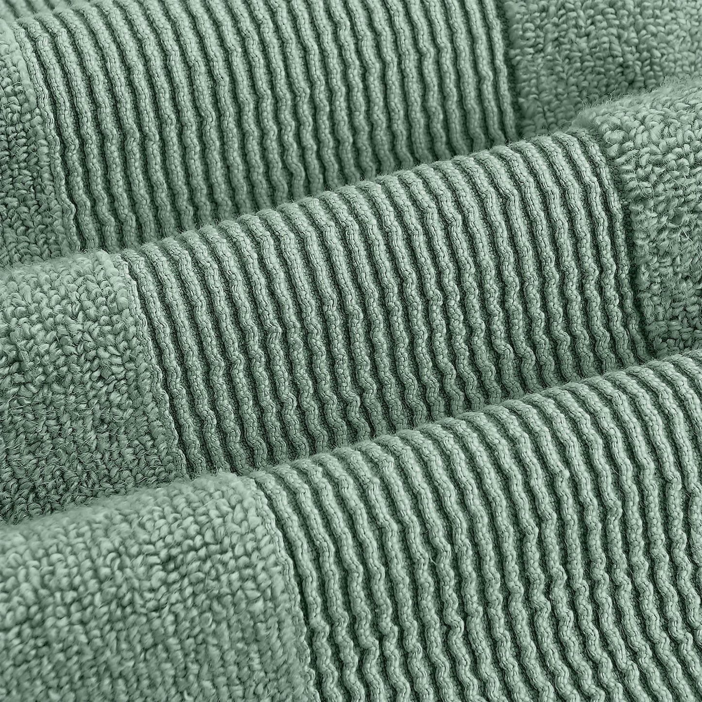 Modern Threads Air Cloud 18-Piece Towel Set - 100% Zero-Twist Cotton, 500 GSM, Quick Dry & Plush, Eucalyptus