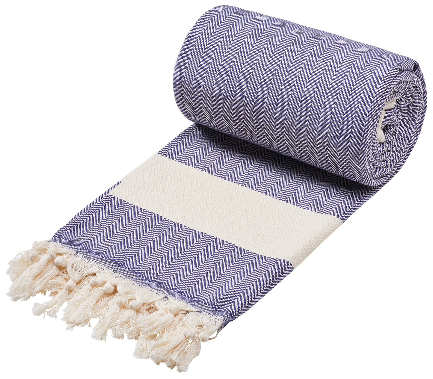 Sowel? XXXL Hammam Towel / Beach Towel 100% Cotton 200 x 240 cm Navy Blue