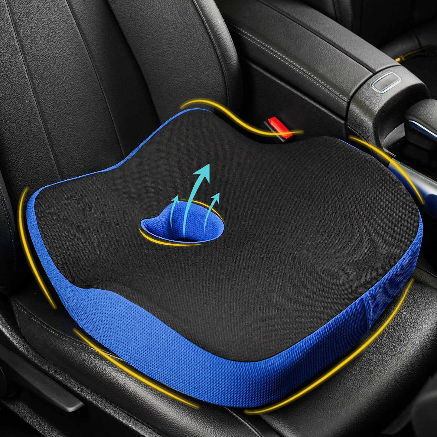Allaboutsla Car Seat Cushion for Driving, Car Seat Pillow for Short Drivers