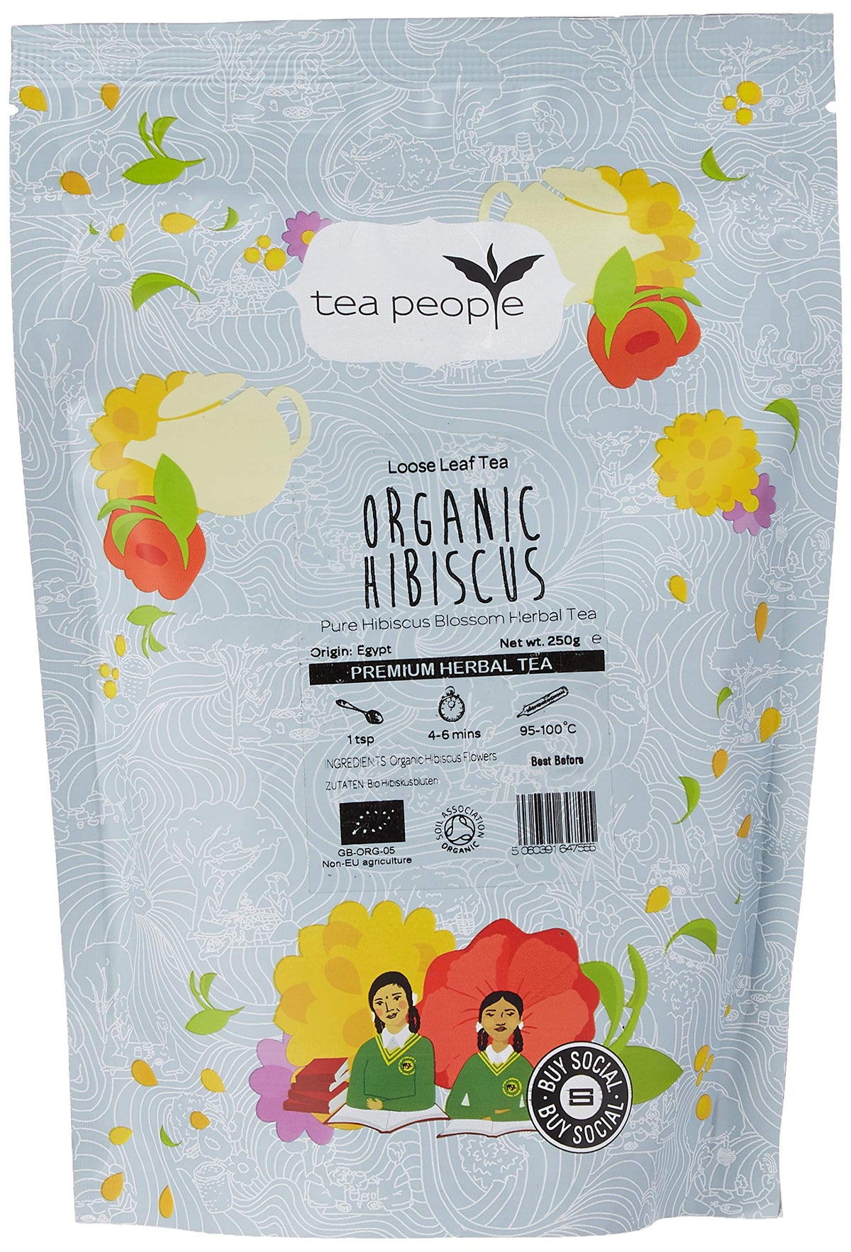 Tea People Organic Hibiscus - 250g Refill Pack