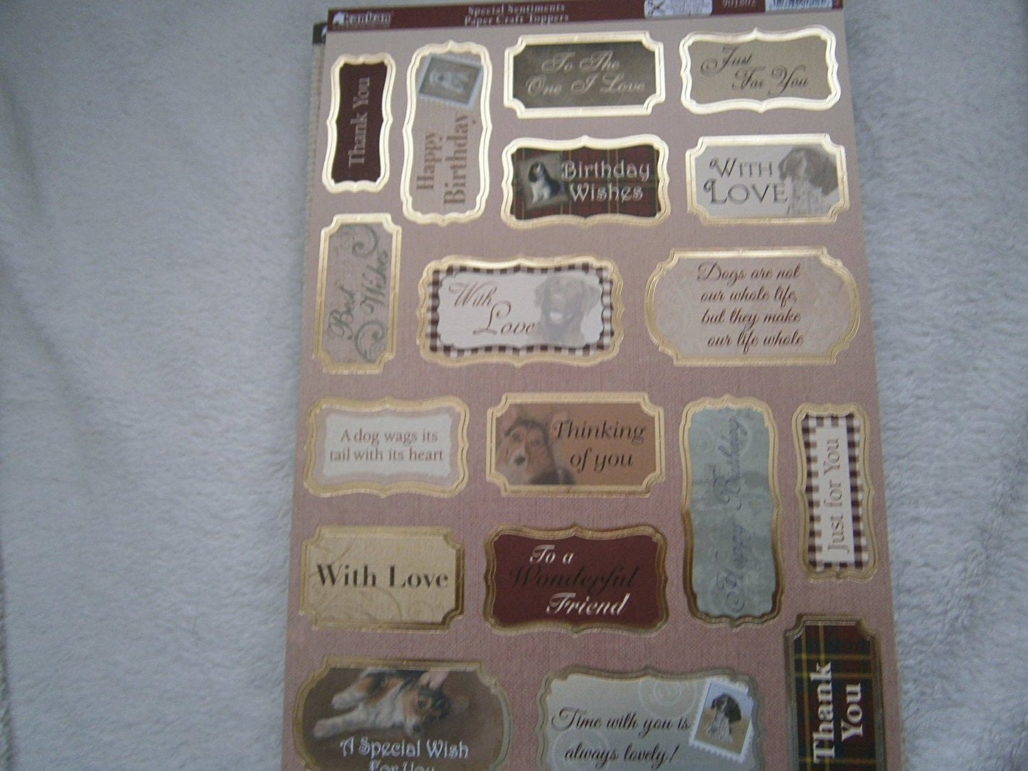 special sentiments paper craft toppers