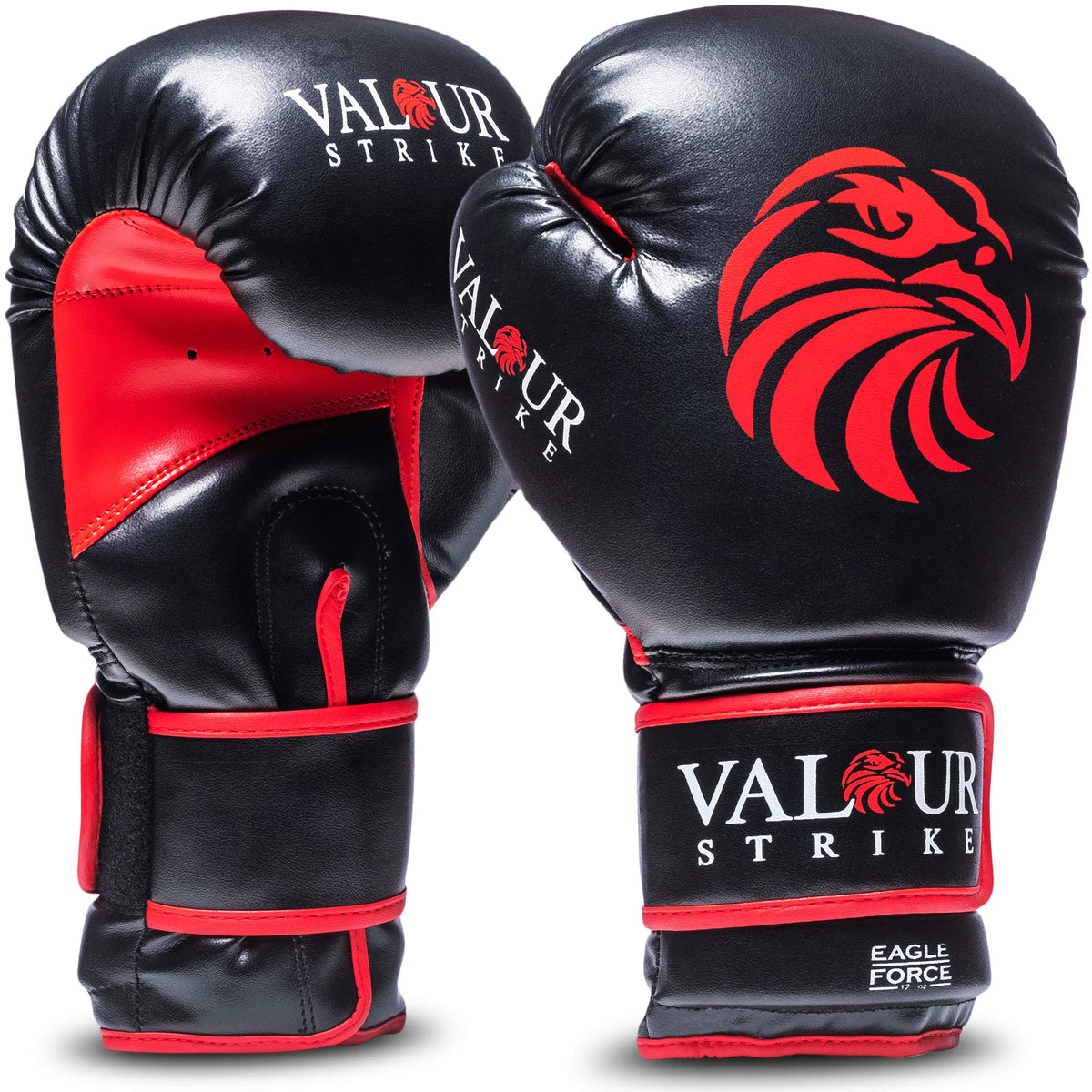 Valour Strike Boxing Gloves for Men Women Ladies | Set in Ounce 16oz 14oz 12oz 10oz 8oz for Pro Sparring Kickboxing MMA Muay Thai | EAGLE FORCE CV-10Z