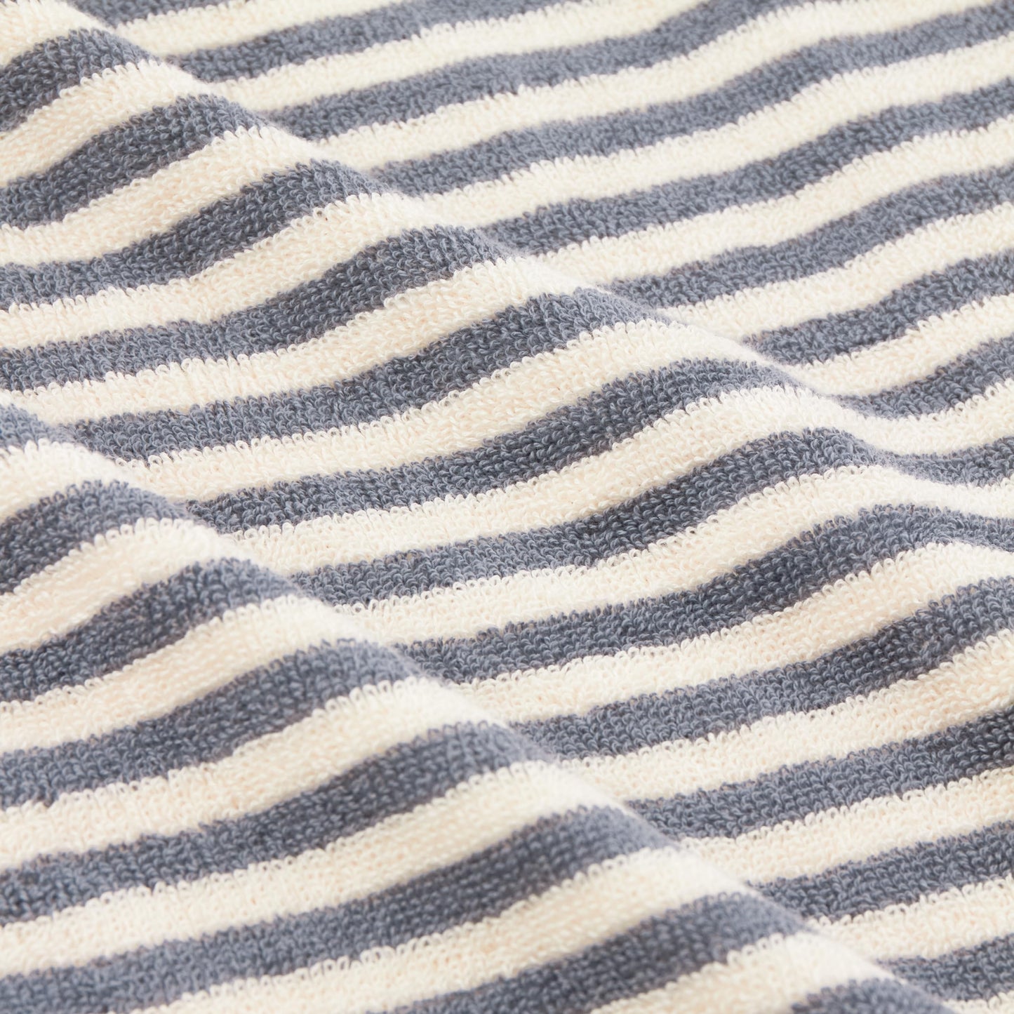 Yard Hebden Striped Cotton Terry Hand Towel (Mineral Blue, 50 x 100 cm)