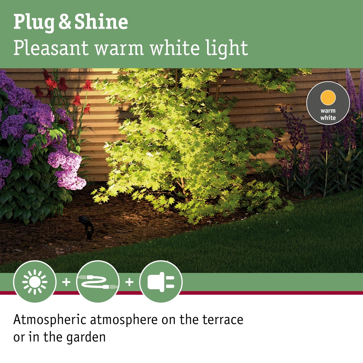 Outd Plug & Shine Spotlight Sting IP67 520lm 3000K 6W 24V Anthracite alu