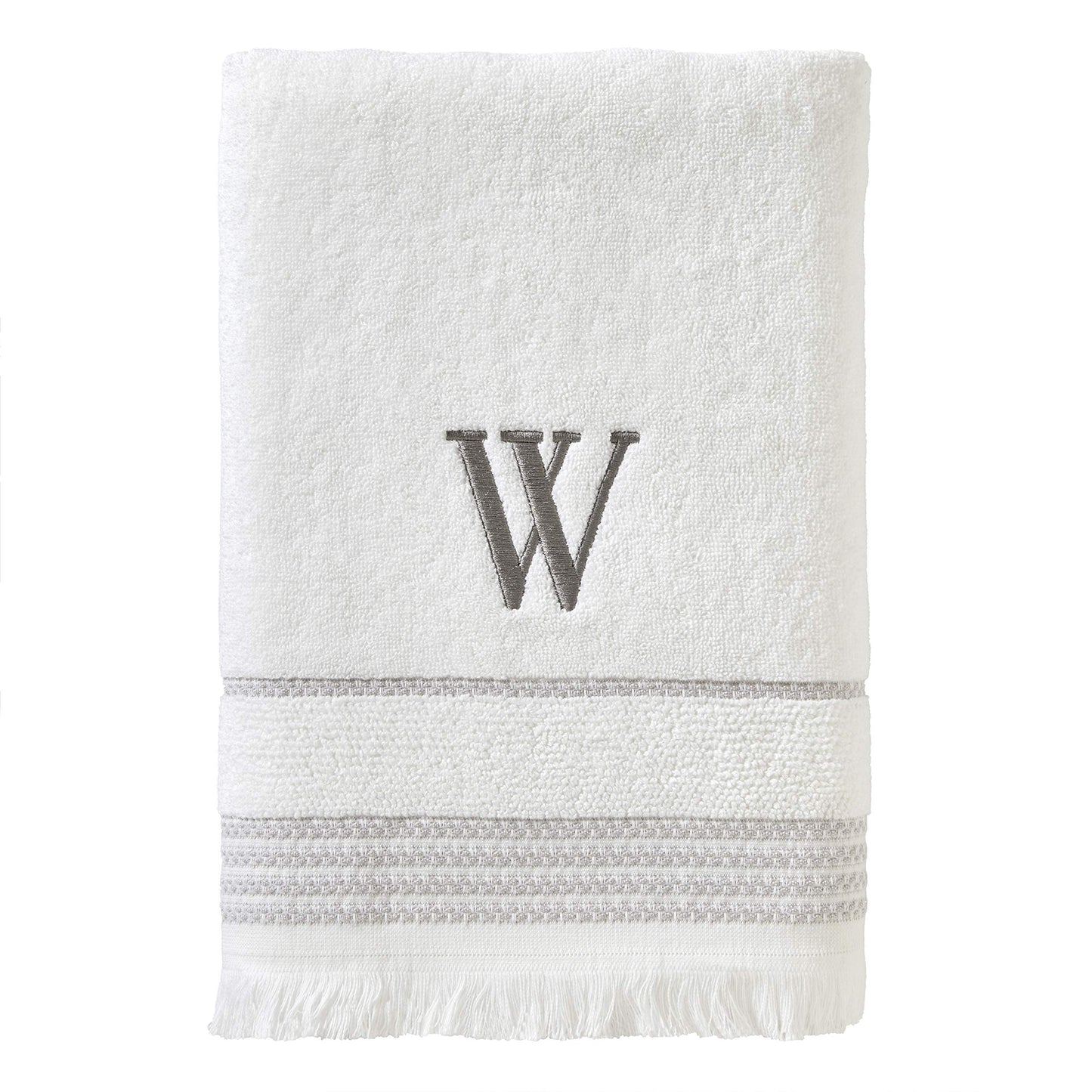 SKL Home Bath Towel, W, Cotton, White, 28x54