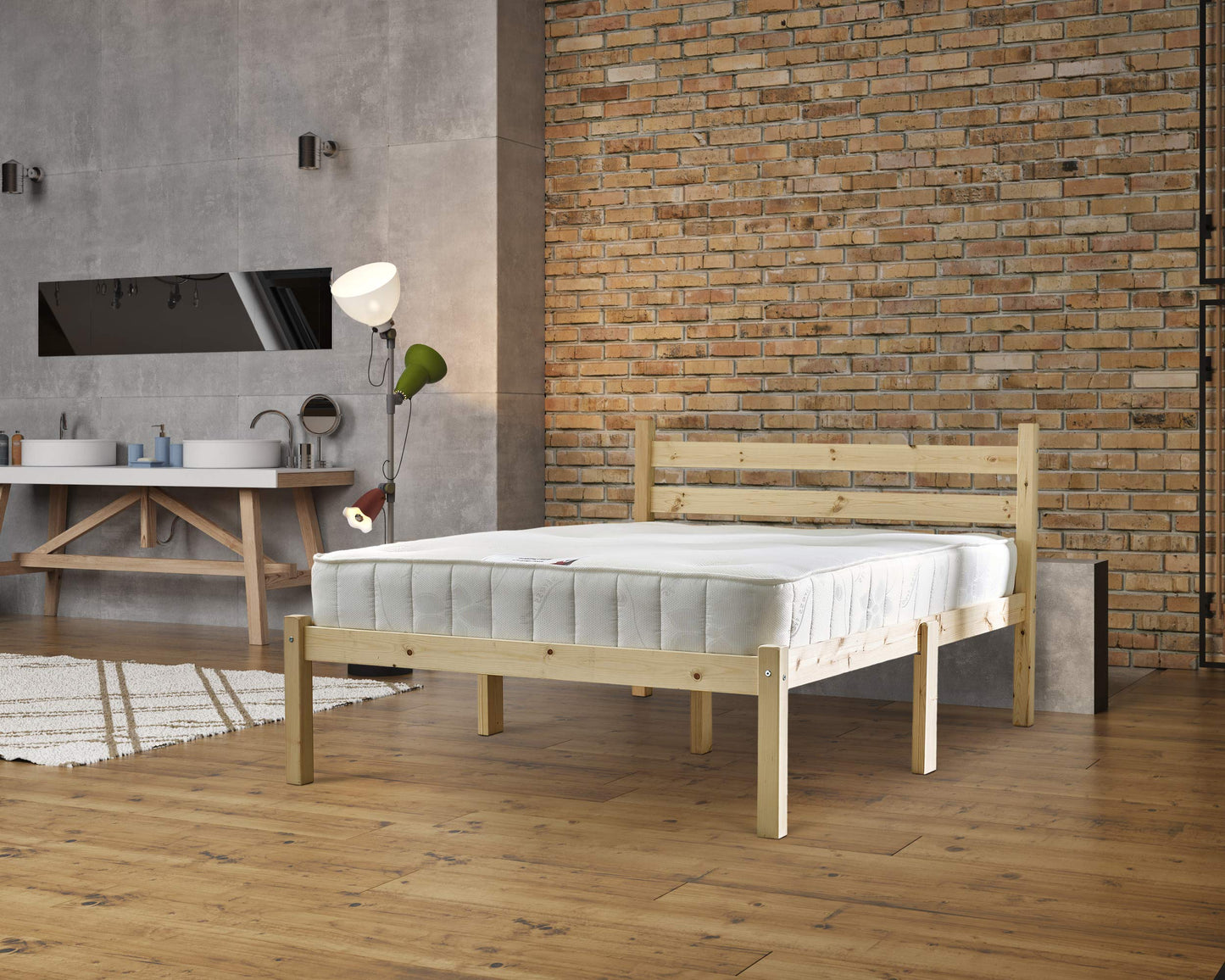 STRICTLY BEDS&BUNKS Limited Somerset Double Pine Bed Frame, 5ft Kingsize