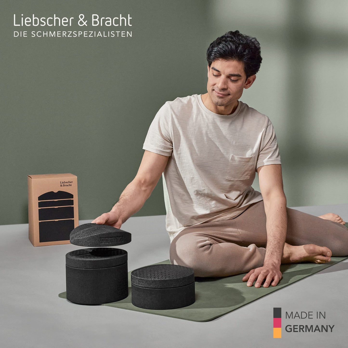 Liebscher & Bracht The Back Hero - Polypropylene Back, Spine & Lumbar Stretcher for Pain Relief & Posture Correction, Adjustable Height, 5 Pieces,