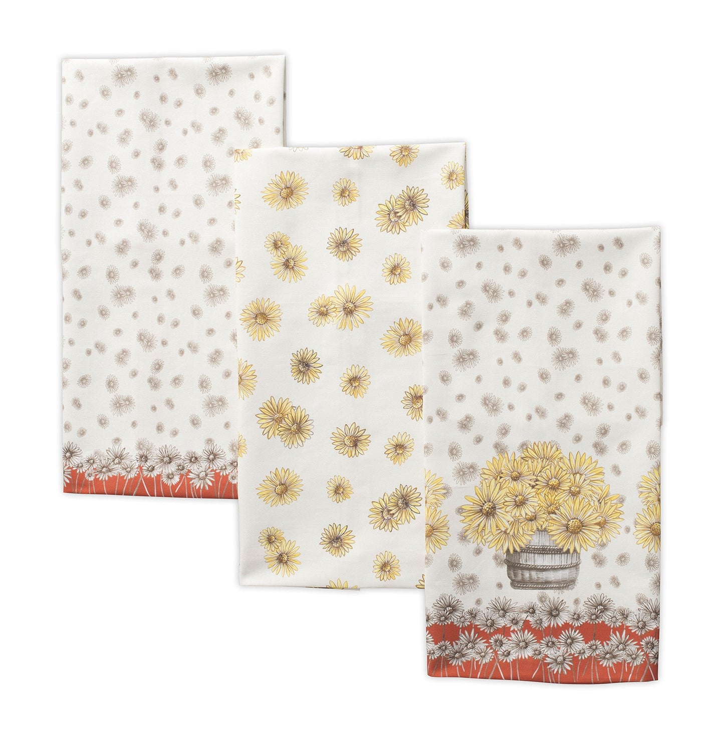 Maison d' Hermine Kitchen Towels Set of 3 Reusable 100% Cotton 70cm x 50cm