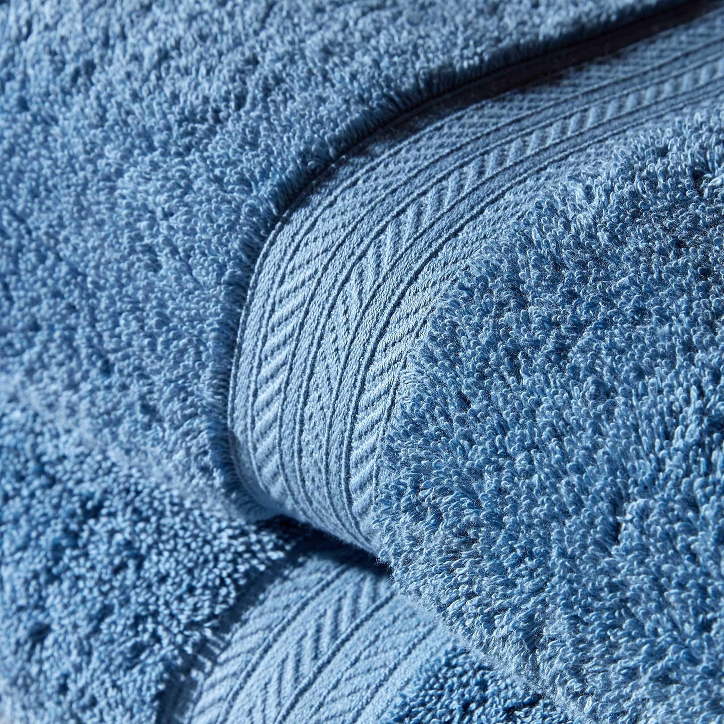 Christy Renaissance 2 Bath Sheets Set | Denim Blue | 100% Egyptian Cotton Pile | Luxuriously Soft and Super Absorbent | 675 GSM