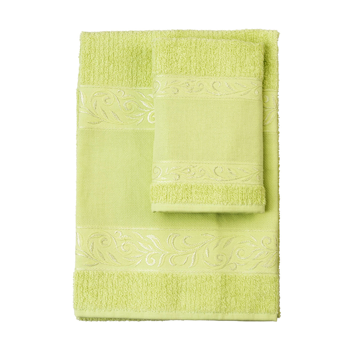 FILET - Guest Towel Set with Aida Insert to Embroider, Made of 100% Cotton Terry Towelling, Soft and Absorbent, Skin-Friendly, 100% Made in Italy,