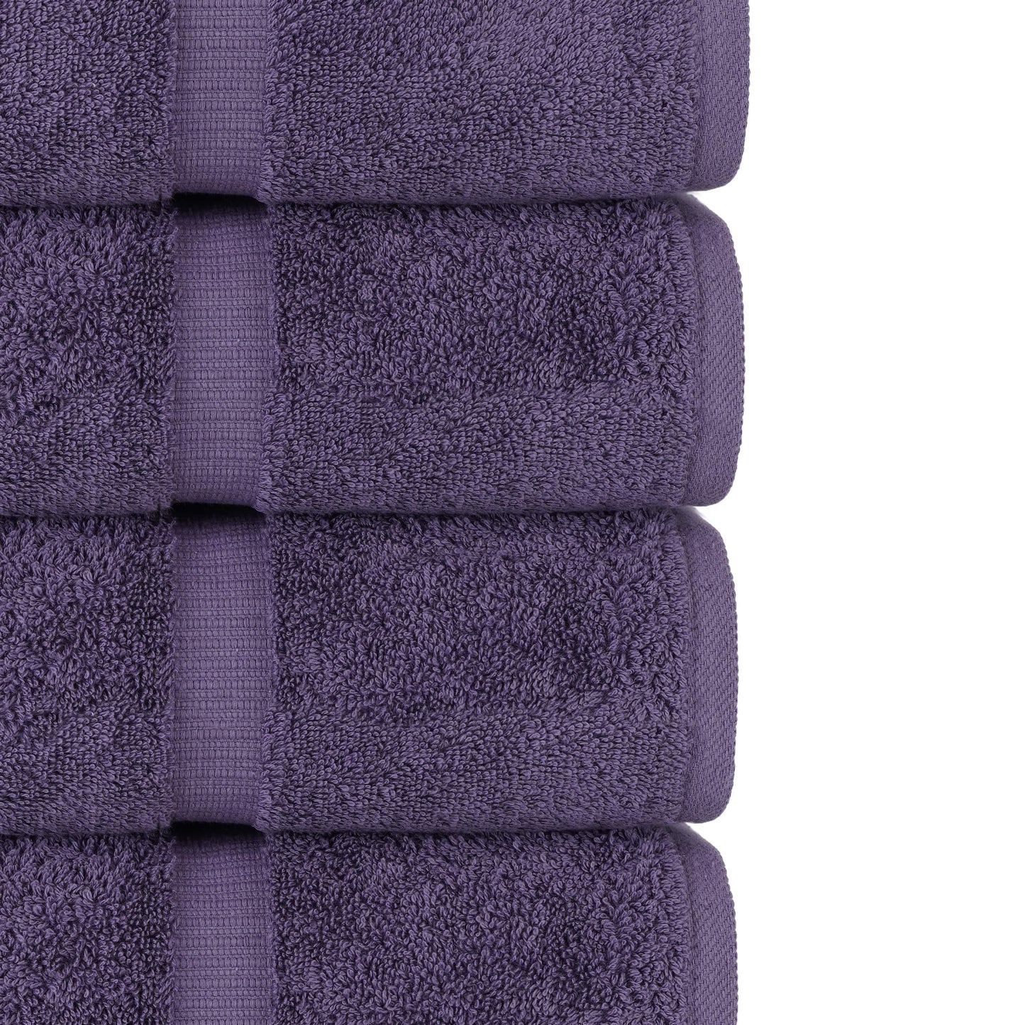 Chakir Turkish Linens | Hotel & Spa Quality 100% Cotton Premium Turkish Towels | Soft & Absorbent (8-Piece Towel Sets, Plum)